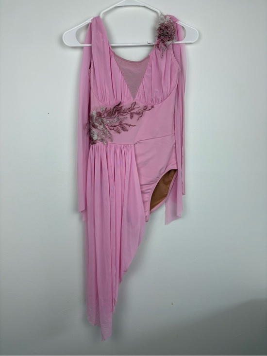 Revolution Dresses & Skirts - Revolution Pink Dancewear Dress Adult Medium EUC Asymmetrical Hem Lyrical Fairy